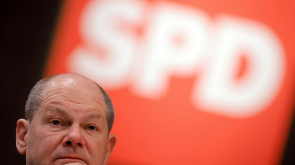 Bundeskanzler Scholz spricht beim SPD-Bundesparteitag