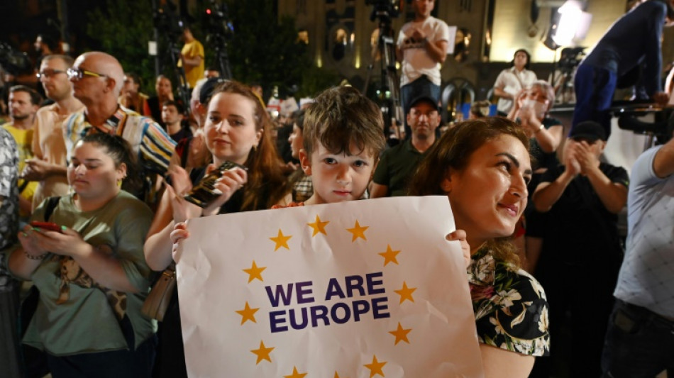 Some 120,000 march in Georgia 'for Europe' after blow to EU bid