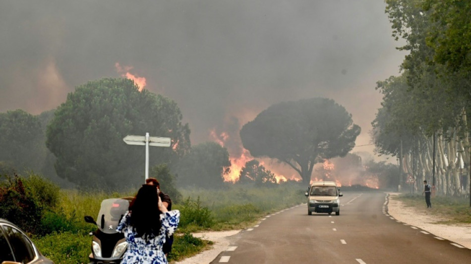 Plus de 3.000 campeurs évacués lors d'un violent incendie dans les Pyrénées-Orientales