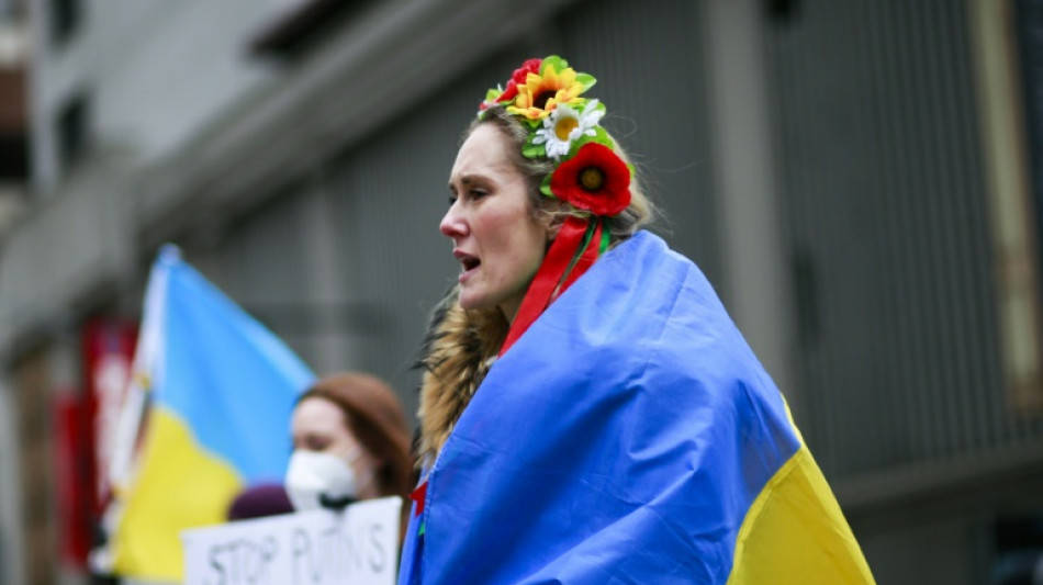 Proteste rund um die Welt gegen russischen Angriffskrieg in der Ukraine