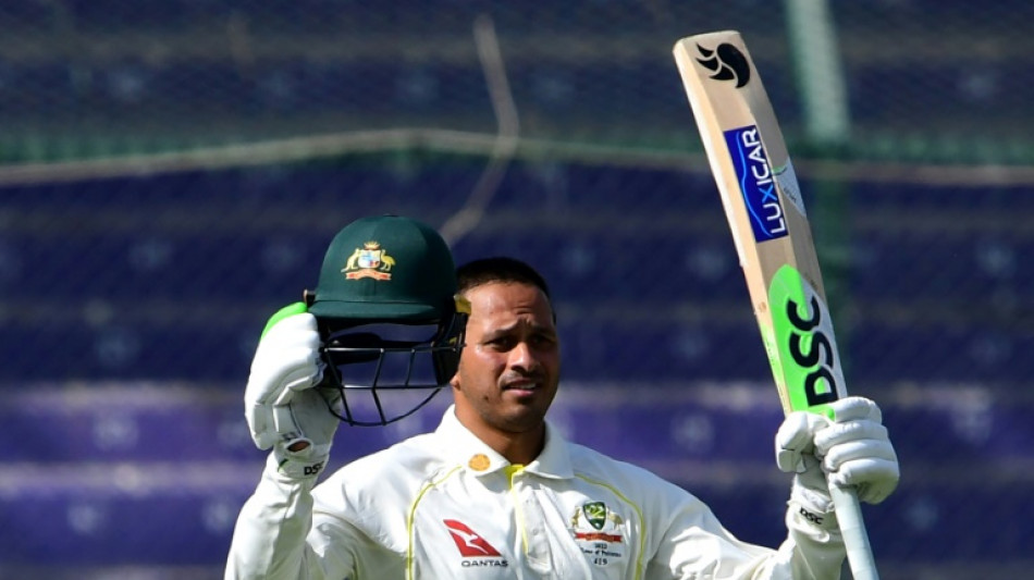 Australia's Khawaja scores 100 in birth country Pakistan