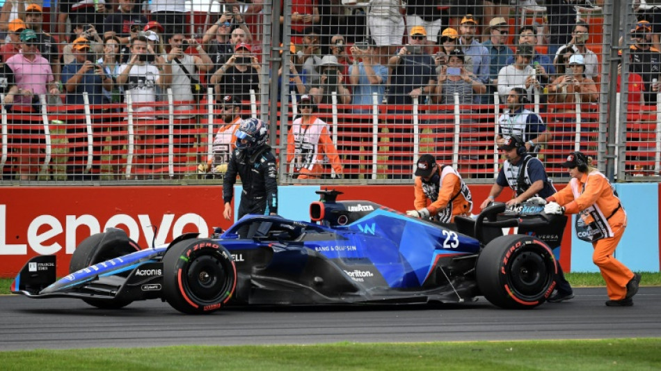 Out of fuel and out of luck, Albon booted to back of Melbourne grid
