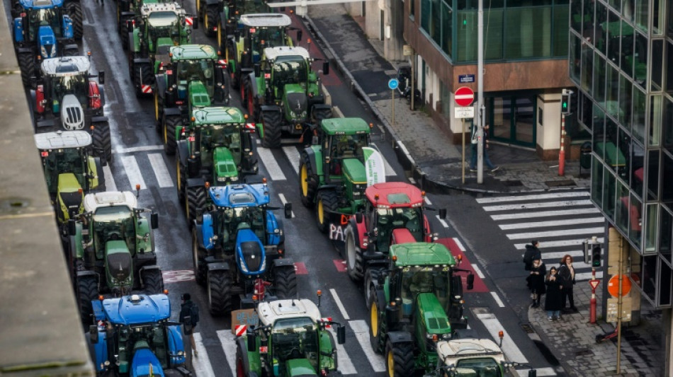 Bauern protestieren mit 1300 Traktoren am Tag des EU-Gipfels in Brüssel 