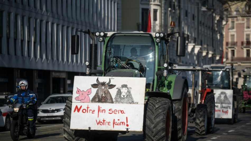 Erster Bauernprotestzug nun auch in der Schweiz