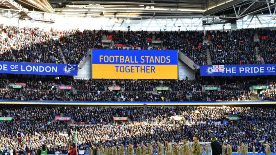 Wembley turns yellow and blue for Ukraine at League Cup final