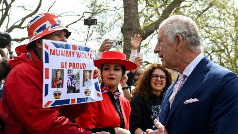 King Charles greets royal fans as coronation buzz builds