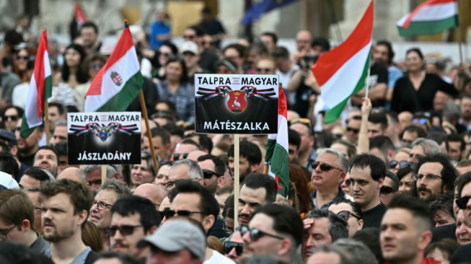 Rund 100.000 Menschen protestieren in Budapest gegen Orban