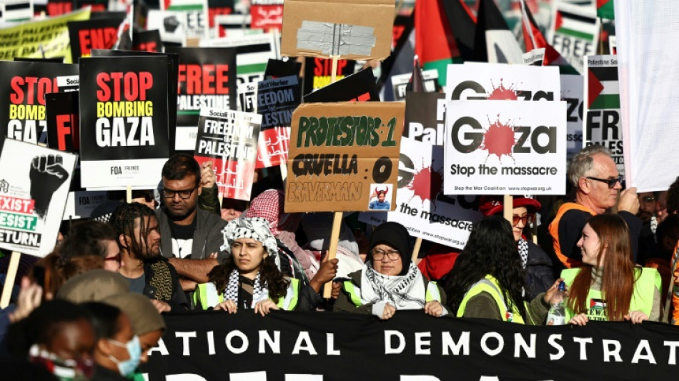 Zehntausende Menschen bei pro-palästinensischer Demonstration in London