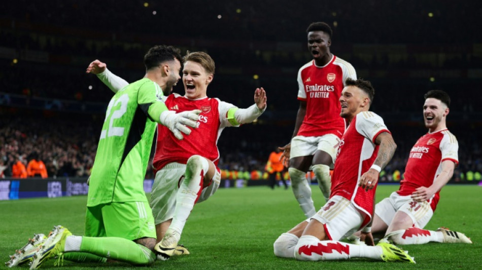 C1: "soirée magique" pour Arsenal, de retour en quarts 14 ans après