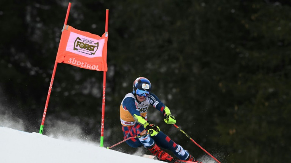 Ski alpin: Zubcic en tête du géant d'Alta Badia à mi-parcours