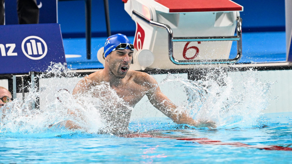 Parigi: nuoto, oro Raimondi nei 100m Stile libero S10