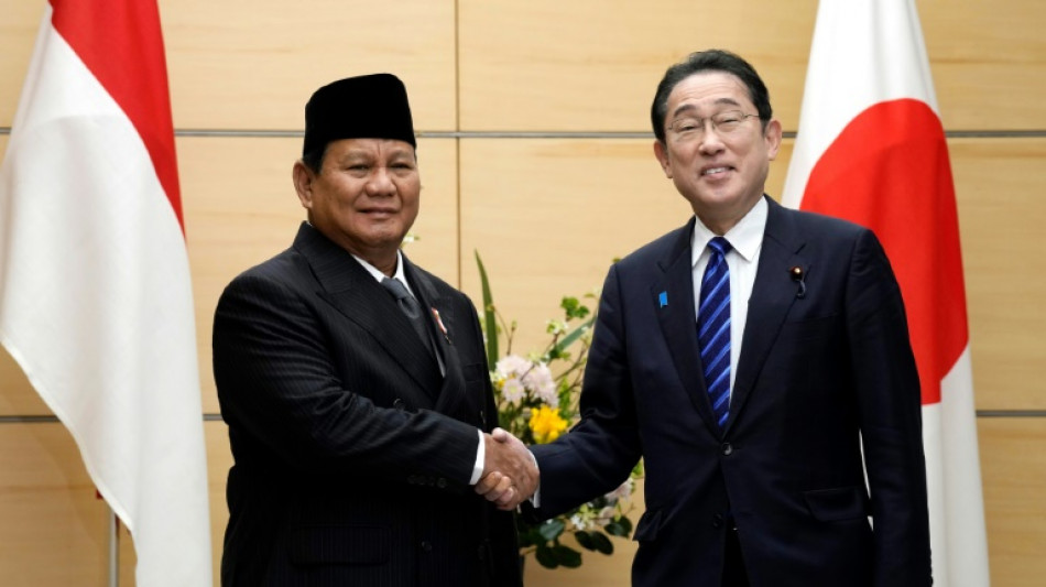 Japan PM talks security with Indonesia's Prabowo