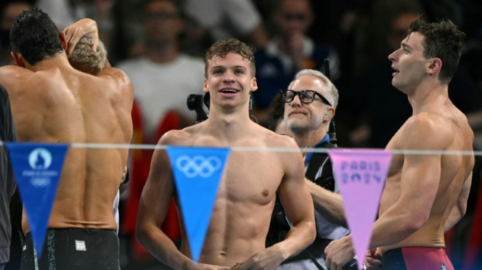 JO: les Bleus en bronze du 4x100 m quatre nages remporté par les Chinois