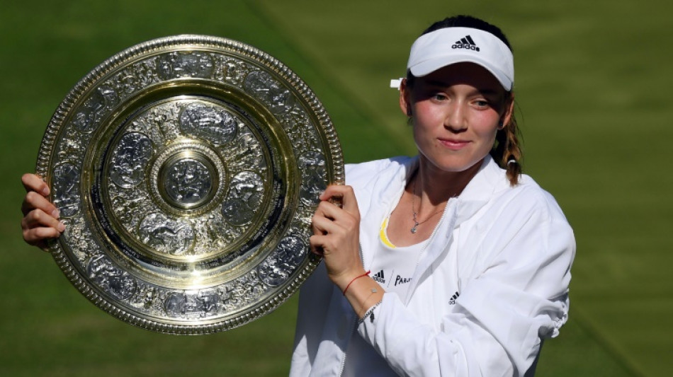 Tearful Rybakina shrugs off Russia questions after Wimbledon triumph