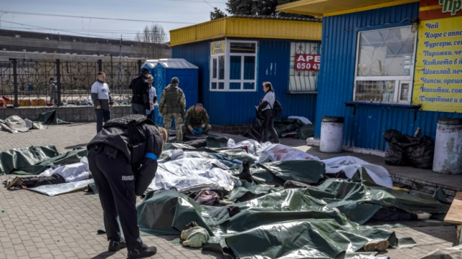 Fifty-two dead in station bombing as civilians flee eastern Ukraine