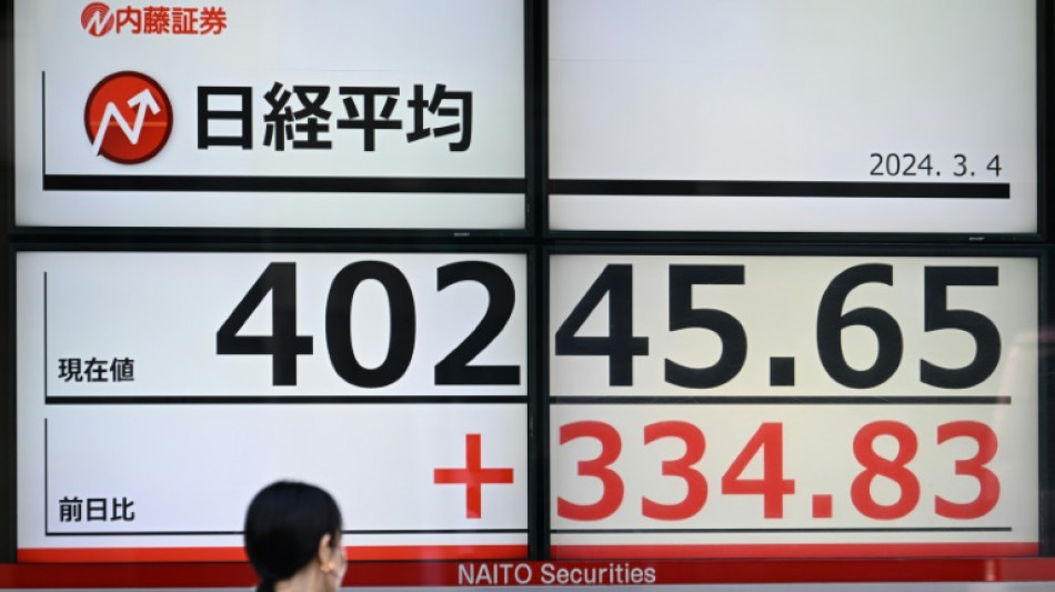 Índice Nikkei supera pela primeira vez os 40.000 pontos