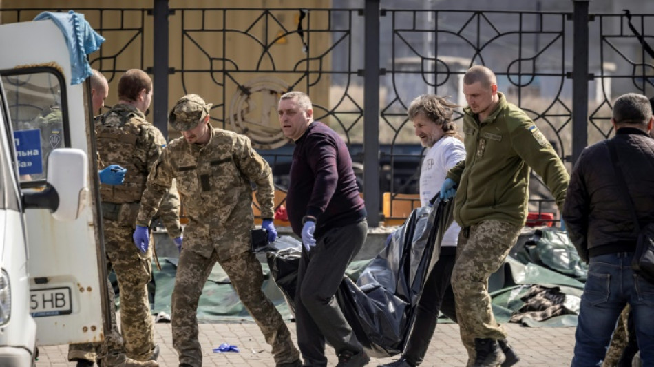 'Bodies everywhere': Rockets strike Ukraine evacuation hub
