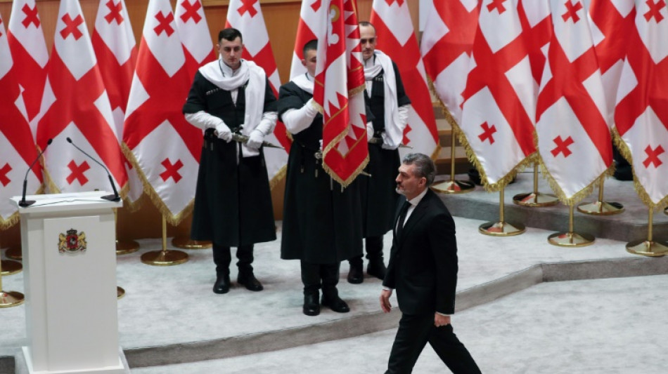 Georgia's new president sworn in amid political showdown