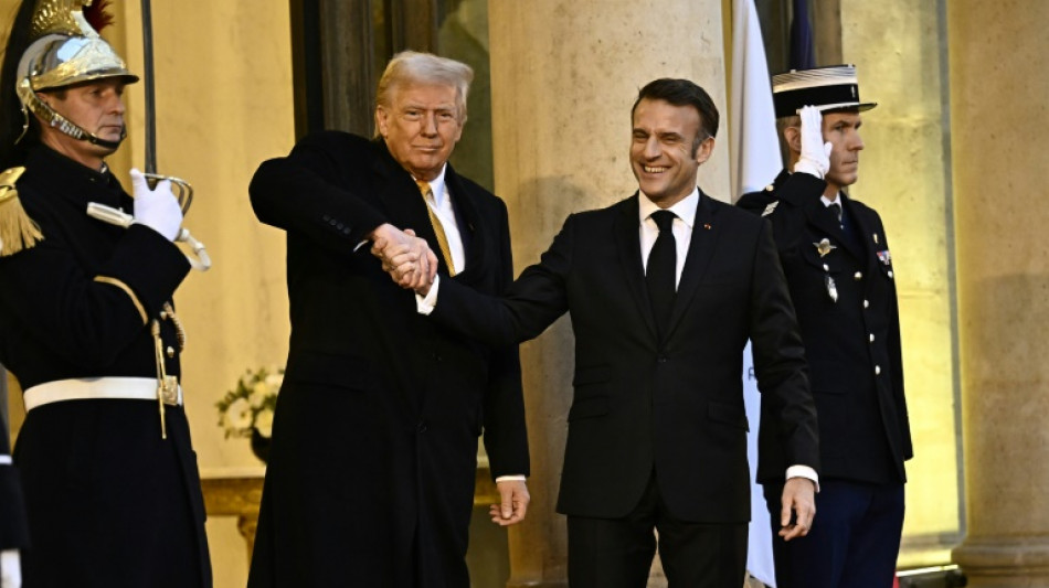 Dreiertreffen von Trump, Selenskyj und Macron im Pariser Elysée-Palast