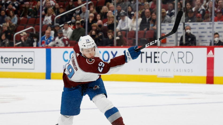 Avalanche star MacKinnon diagnosed with facial fracture