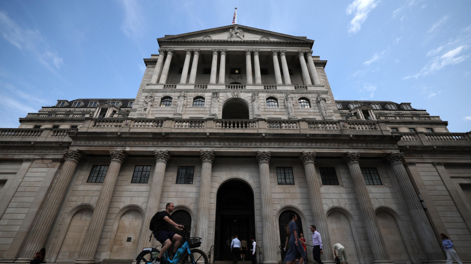 Bank of England lascia i tassi di interesse al 5%