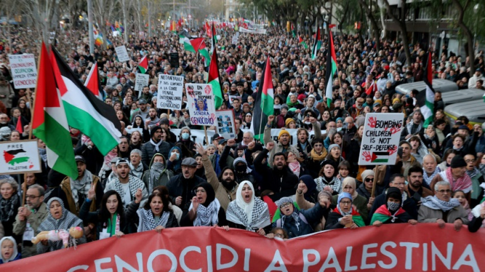 20.000 Menschen demonstrieren in Madrid gegen Israels Militäreinsatz im Gazastreifen