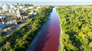 Près de Buenos Aires, un ruisseau vire au rouge, les riverains dénoncent une "pollution"