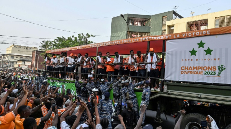 A Abidjan, parade triomphale pour les Eléphants champions d'Afrique