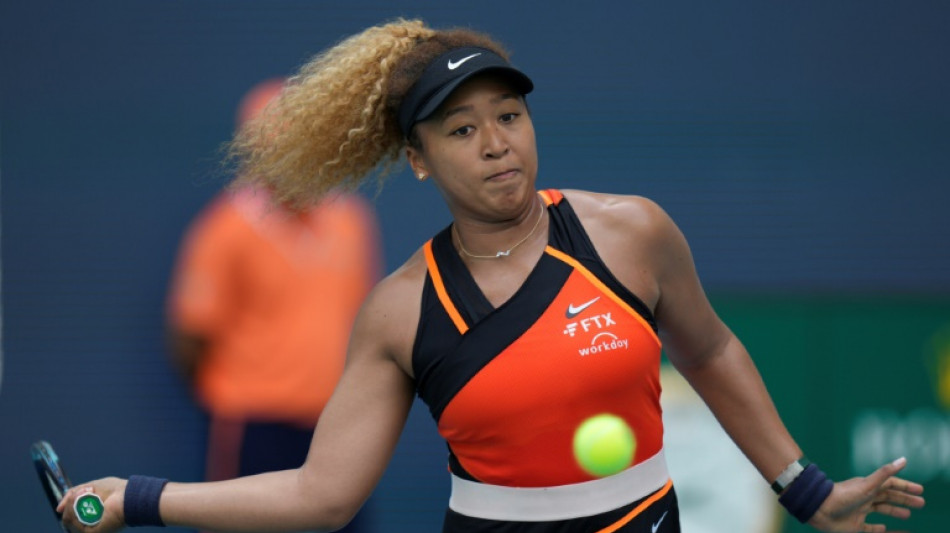 Tennis: Osaka avance en force au 3e tour à Miami