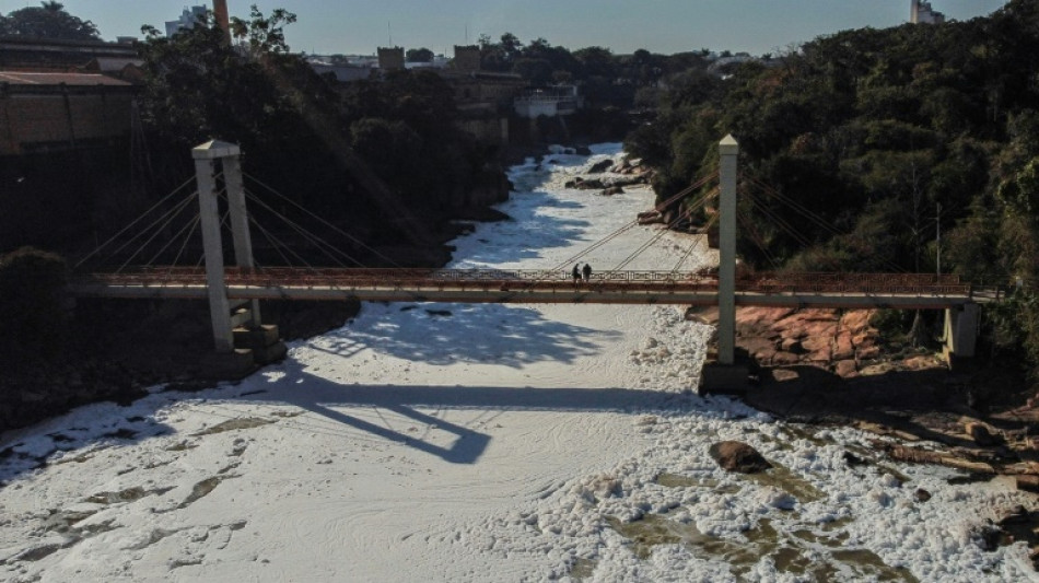 Toxic foam blights river crucial to Brazil's biggest city