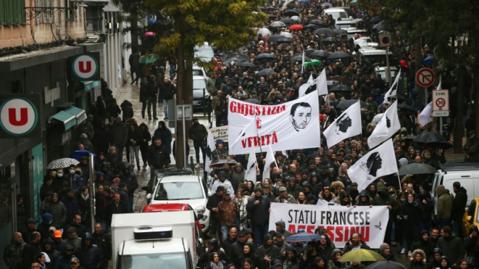 Des centaines de manifestants affluent à Bastia en soutien à Yvan Colonna