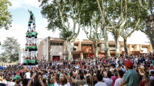 Los "castells", torres humanas de la cultura catalana presentes en el sur de Francia