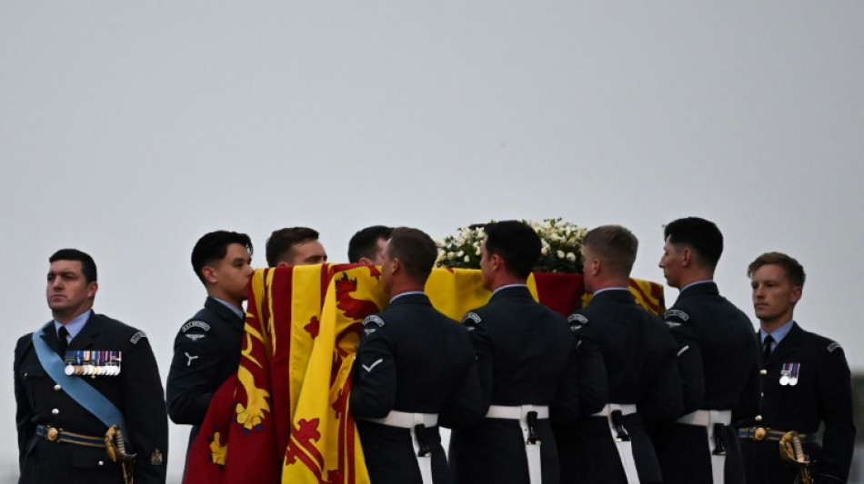 Under leaden skies, Queen Elizabeth II's coffin returns to London