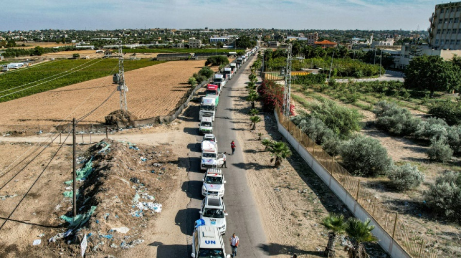 Erneut 17 Lastwagen mit Hilfsgütern in den Gazastreifen gefahren