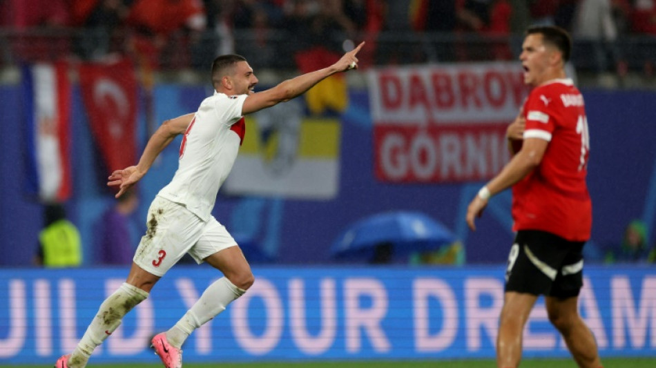 Euro-2024: la Turquie surprend l'Autriche grâce au doublé du défenseur Demiral