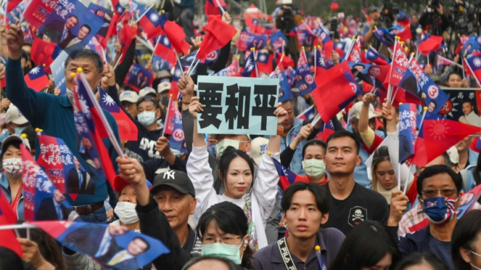 Wahlkampf-Endspurt: Spitzenkandidaten werben vor Wahl in Taiwan um Stimmen