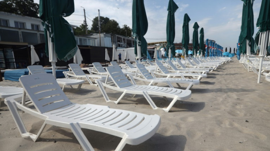 Les plages d'Odessa desertées face aux bombardements et inondations