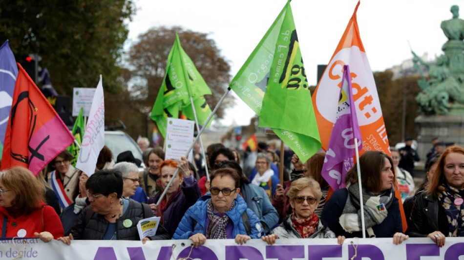 Hundreds rally in France in defence of abortion rights