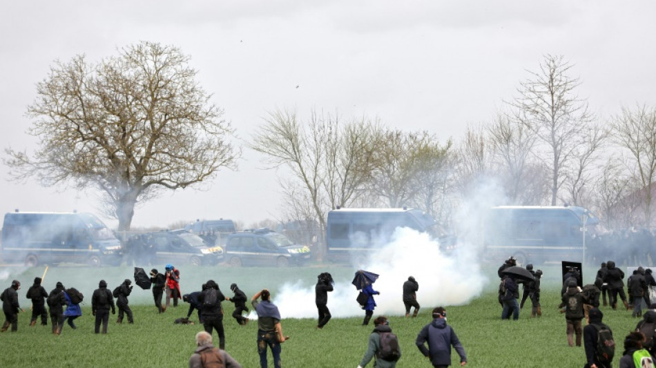 Violentos enfrentamientos en una manifestación ecologista en Francia