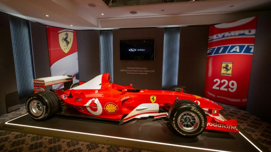 Ferrari de F1 de Schumacher, vendido en récord de casi USD 14,9 millones