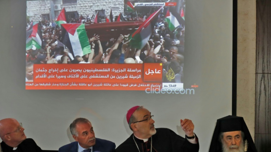 Jerusalem archbishop condemns police raid at journalist's funeral